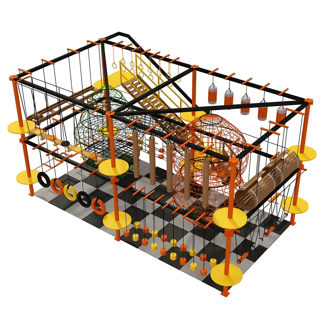 Kids Park Climbing Ropes Outdoor Game Equipment Adventure Adult Children High Rope Course Indoor Playground