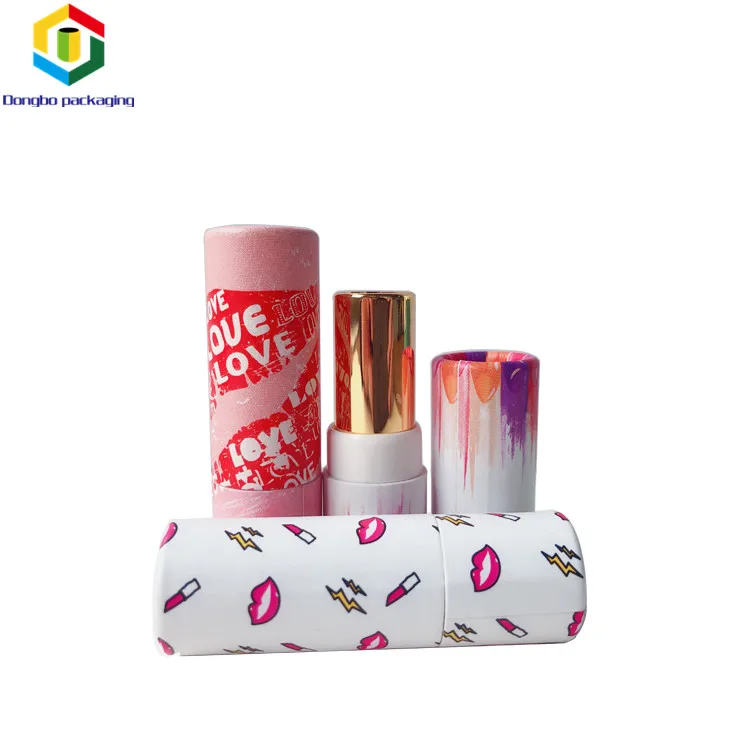 Eco Friendly Twisted Up Lipstick Container Paper Cardboard Tube For Lipstick