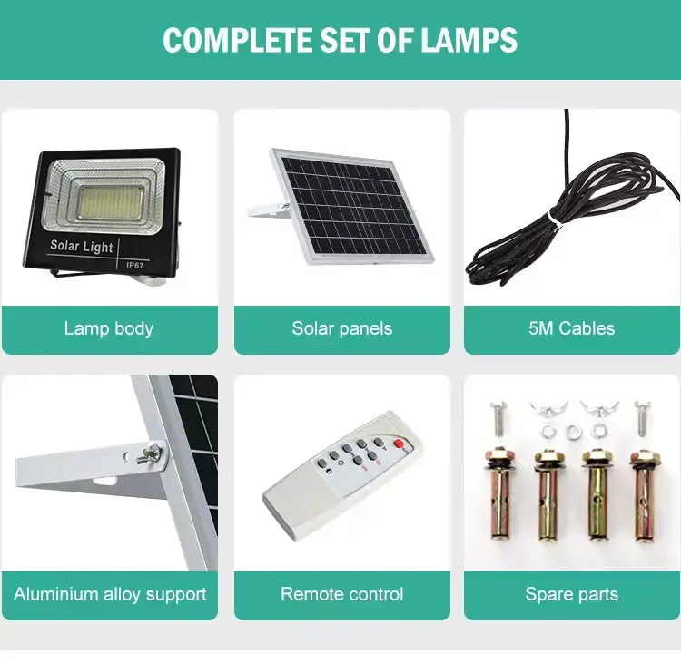Factory Price solar cob led flood light jd solar flood light stadium solar led flood light with remote control