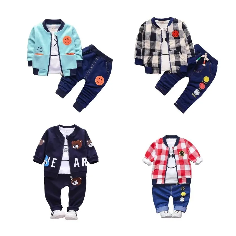 Factory  High quality  custom fashion children clothes set  boys trendy clothes