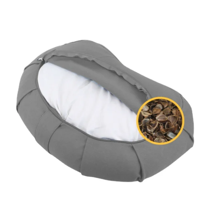 New Shape Natural Eco Friendly Organic Cotton Buckwheat Yoga Cushion Pillow For Yoga And Meditation