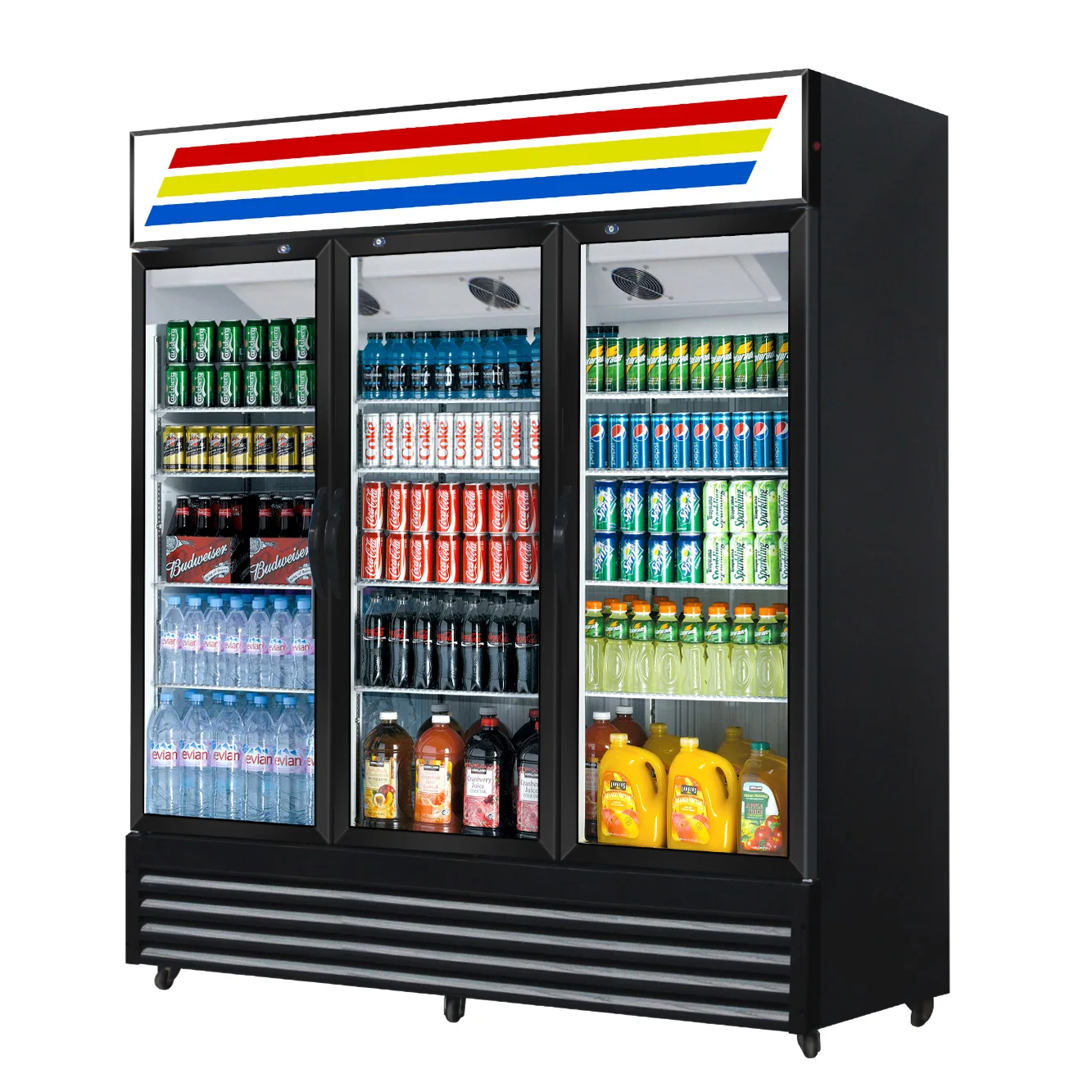 3-х дверный холодильник для пива напиток охлаждаемый прилавок-витрина холодильная вертикальные напитков прилавок-витрина для коммерческий холодильник Pepsi холодильник