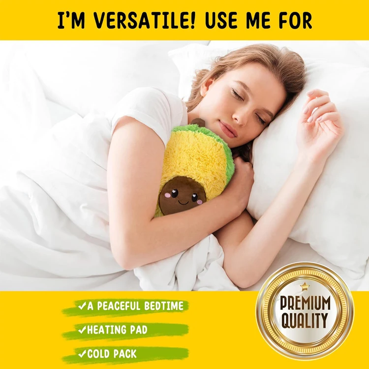 Top Selling Products 2024 Custom Cute Soft Cozy Plush Pillow Warm Stuffed Animal Microwave Heating Pad