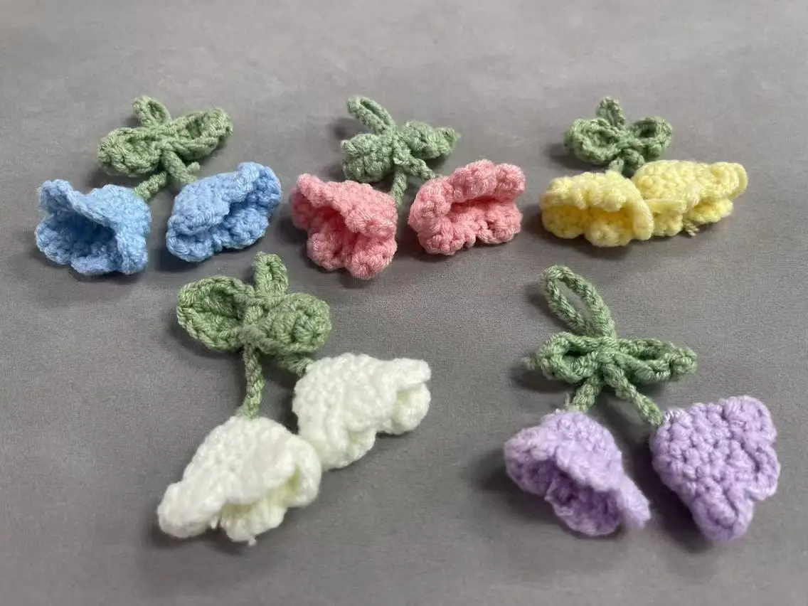 ZSY Little Clothing Decoration Children Simulation Knitted Toys Handmade Crochet Flower Accessories