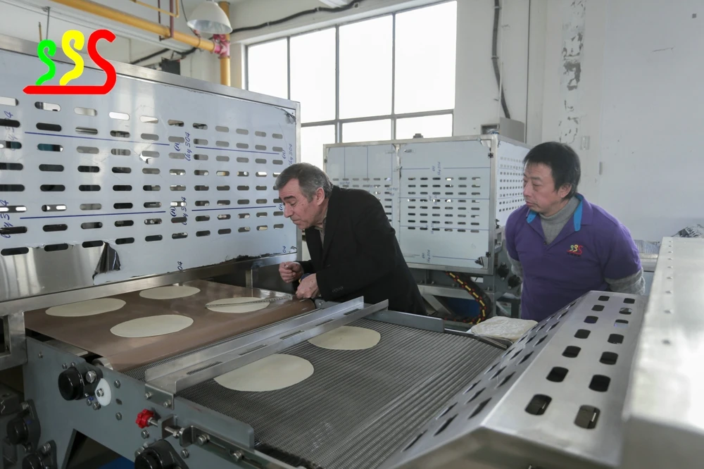 Fully automatic grey arabic bread tortilla tacos lavsh production machine with customised design