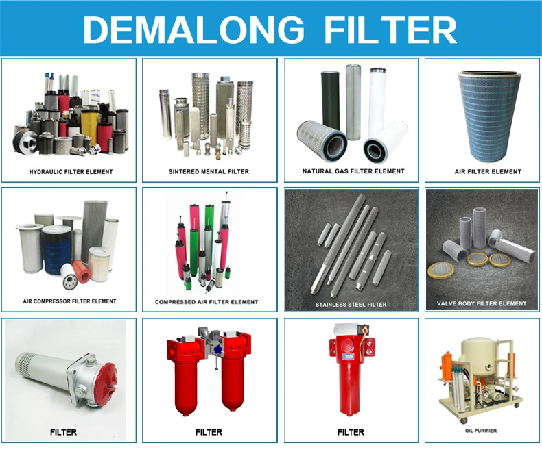 Engineering machinery Ship oil filter element Hydraulic oil filter for ship propulsion control system