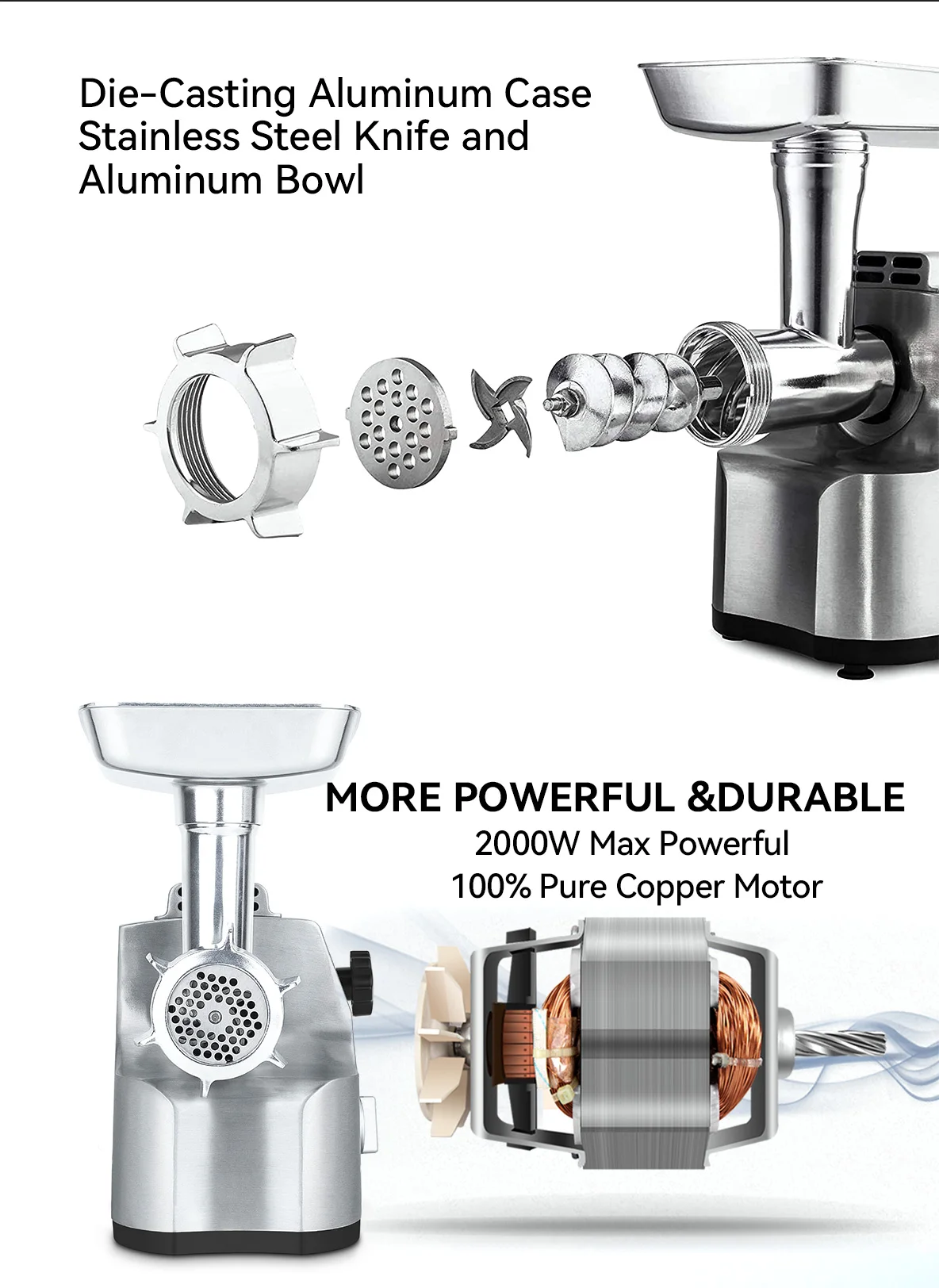 Домашний пищевой блендер измельчитель домашний робот кухонный нож машина Электрический мяса