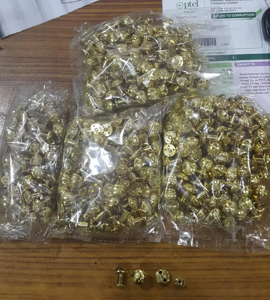 customized brass button for flute band uniform brass shank buttons for officer uniforms jacket buttons