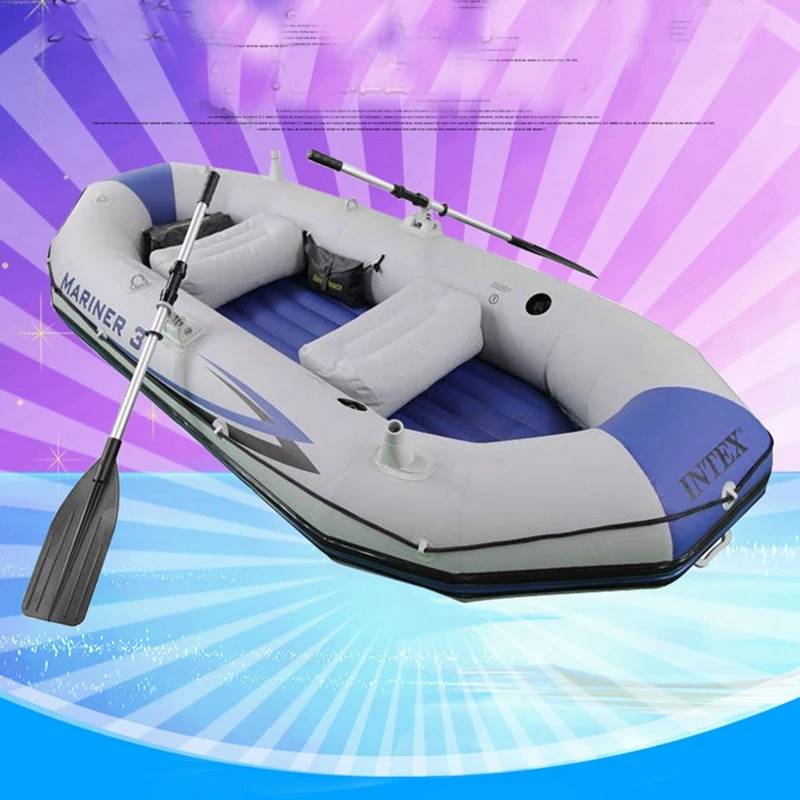 Intex 68378 Mariner Air Floor 3 Person Inflatable Boat river raft for fishing