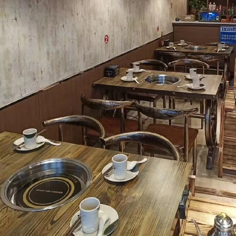 Hot pot barbecue integrated table barbecue hot pot equipment hot pot barbecue table