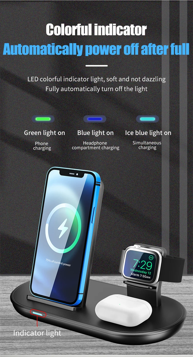 3 In 1 Fast Wireless Charger