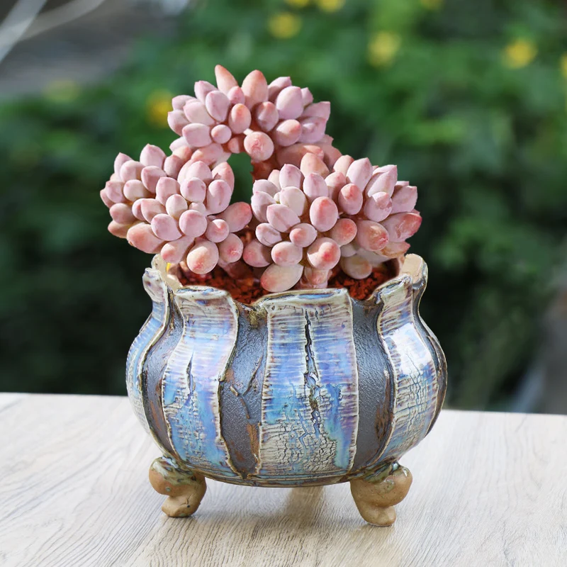 bonsai potshot sale handmade clay large bonsai pot glazed ceramic glazed garden pots  outdoor large pots for succulent