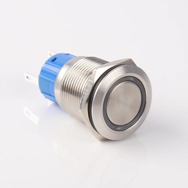 5pin Mini Small Led Waterproof Push Button Switch 12v 24v 19mm On Off Pushbutton Switch