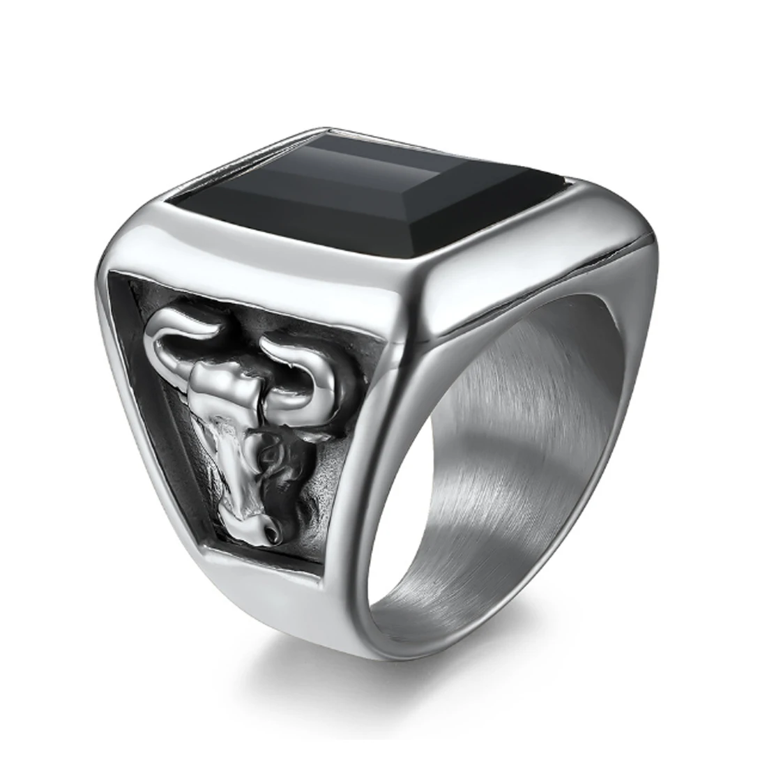 Vintage Style AG Masonic freemason plumb secret society stainless steel men ring In Stock