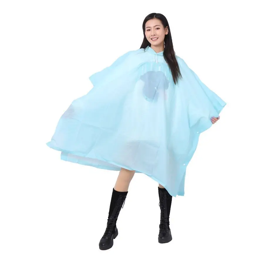 
High quality PEVA rain poncho for adults 