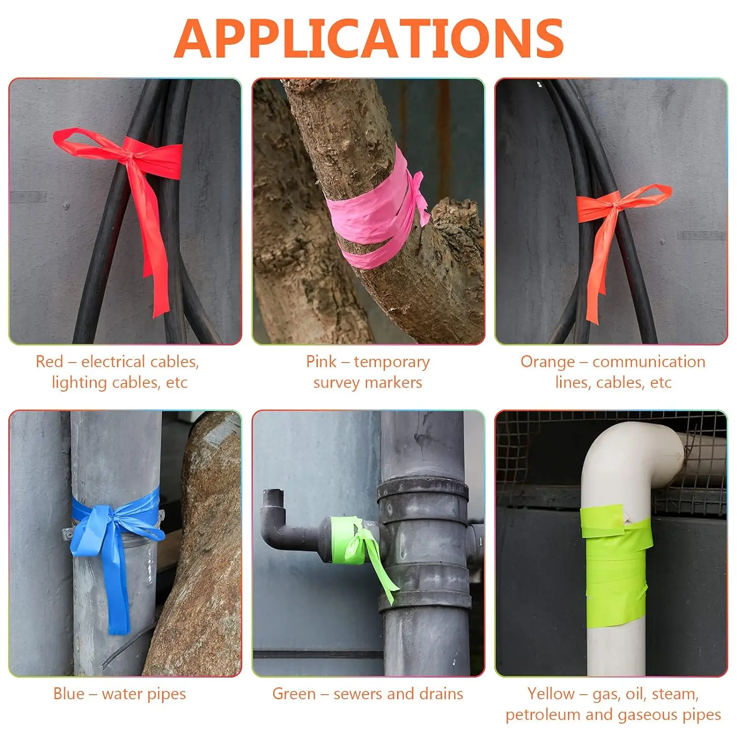 Эонбон 6 упаковок клейкая лента разных цветов