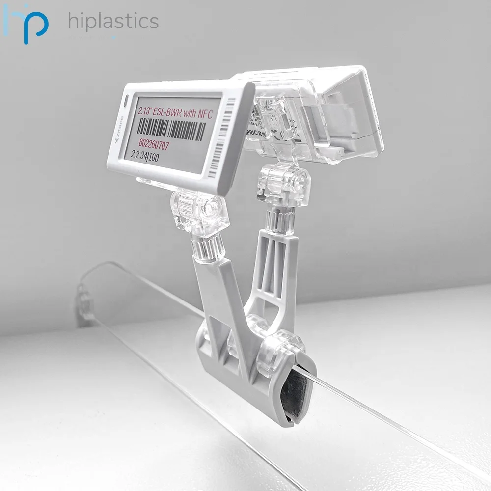 Hiplastics HYZ13001 инновационные дисплеи пластиковые Пружинные зажимы двухсторонние для дисплея ESL