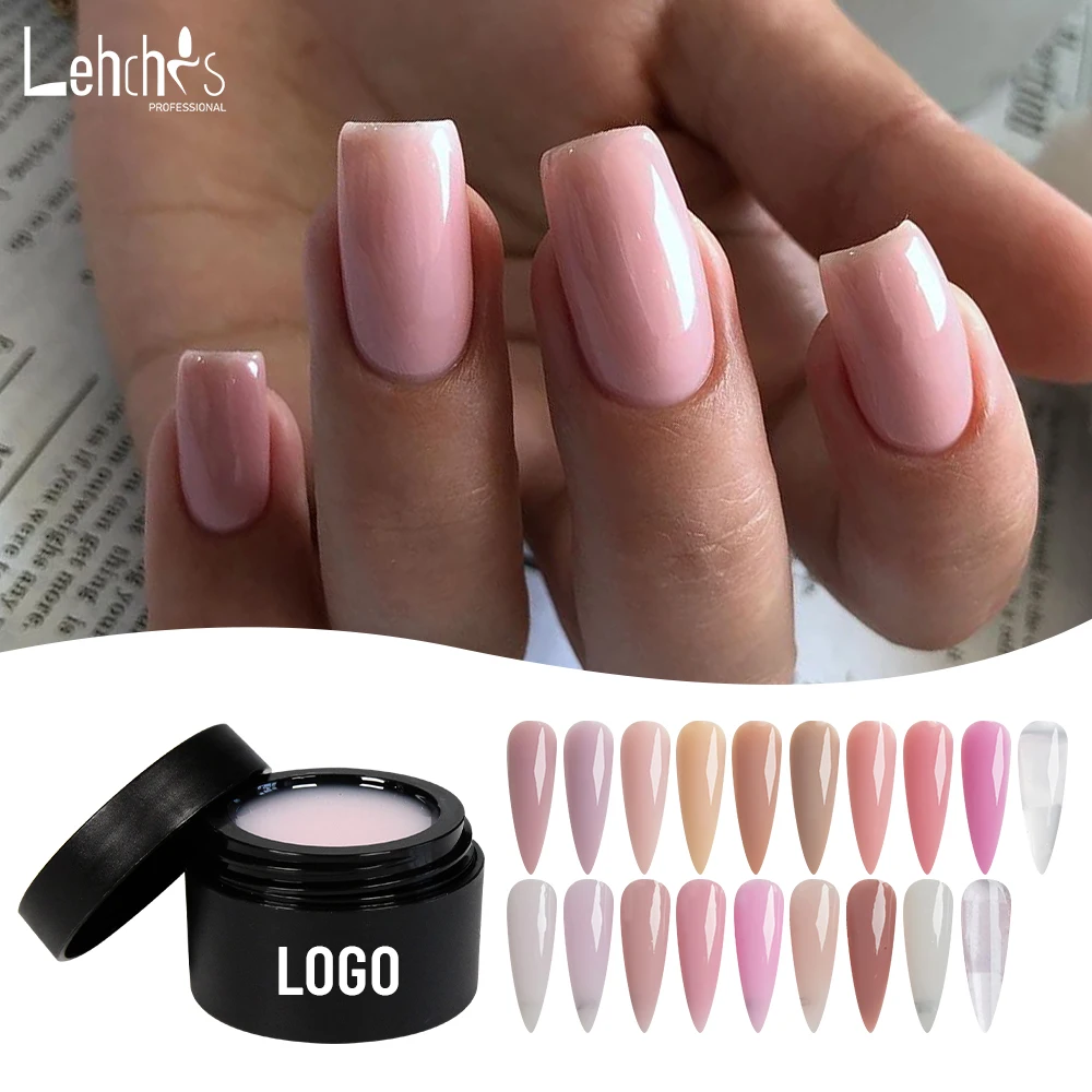 High Quality 15g Gel Nail Builder White Pink Clear Extension Nail Gel Nude Clear Milky Pink White Self Leveling buidler Nail gel