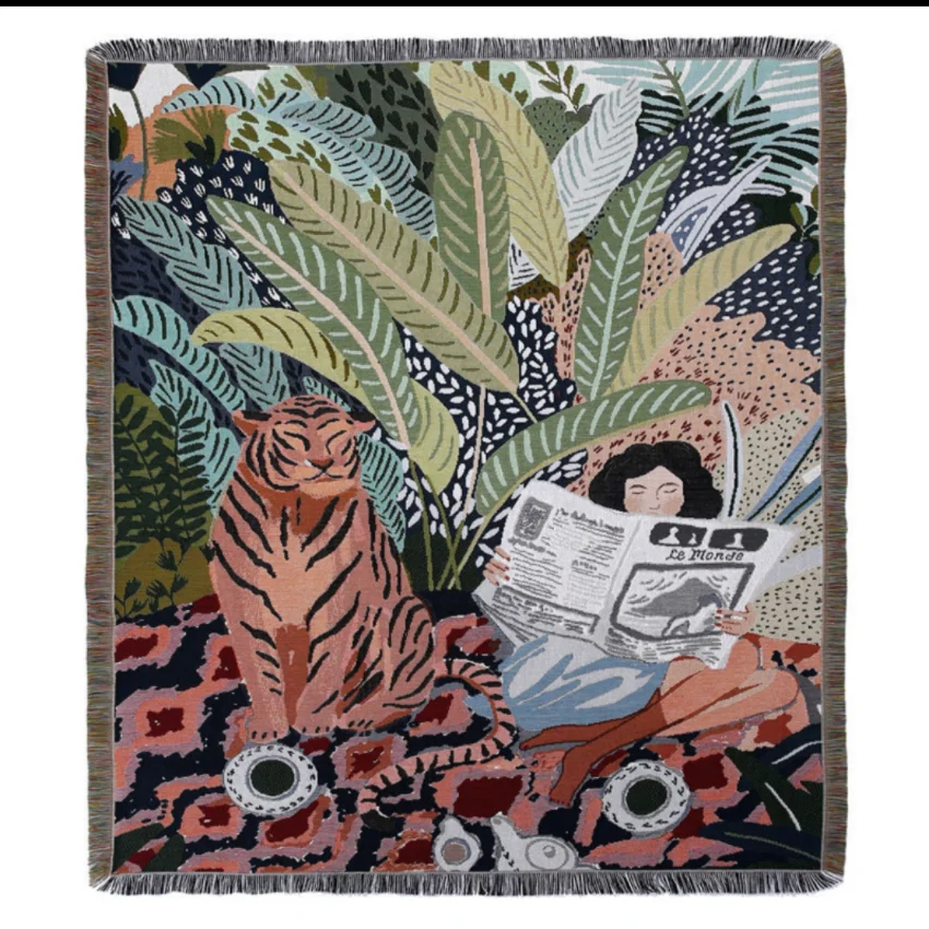 Outdoor Camping Carpet Multi-function Thread Carpet Picnic Blanket