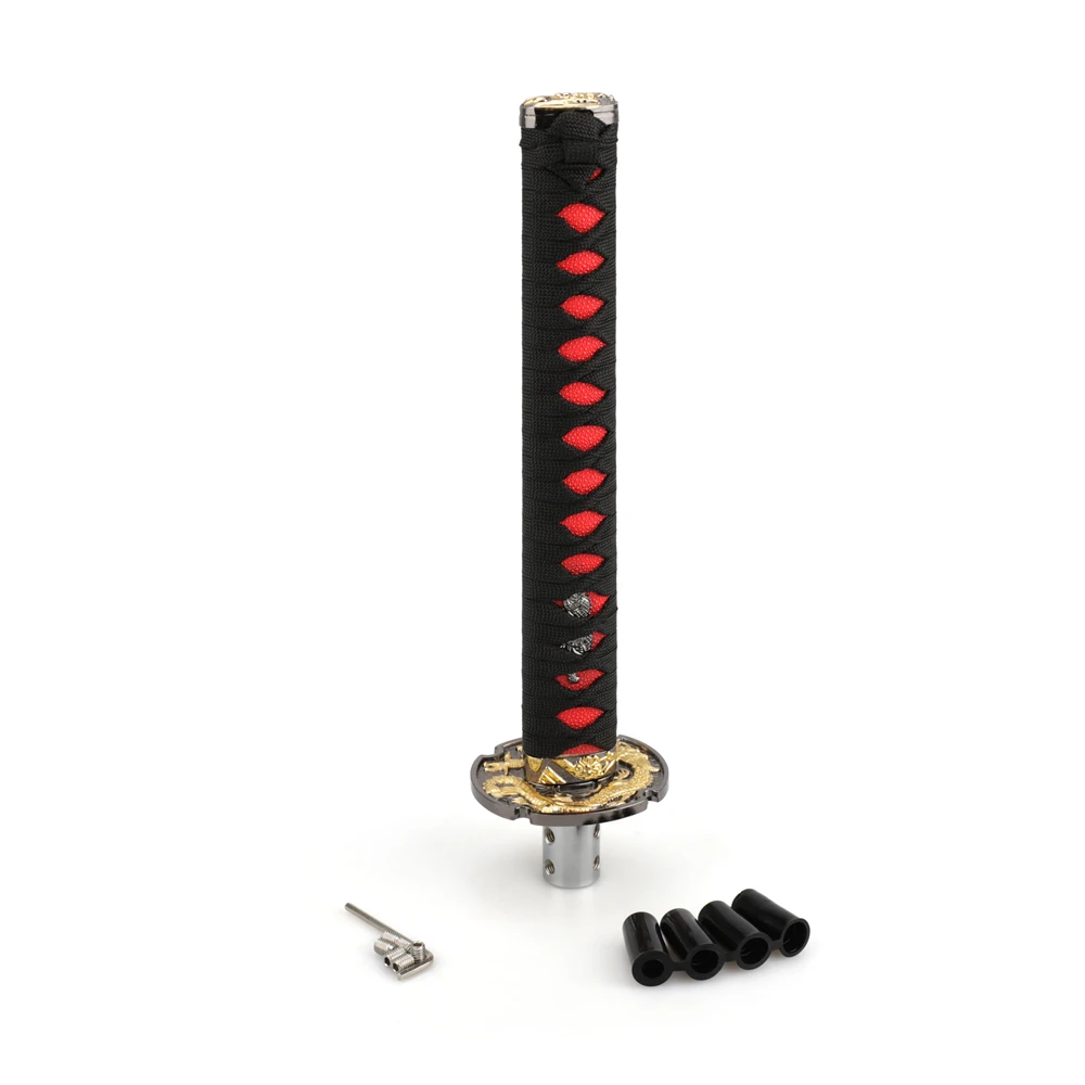 Universal Racing Manual Car Gear Shifter Shift Knob Aluminum Manual Samurai Sword 265MM Length 12mm Hole