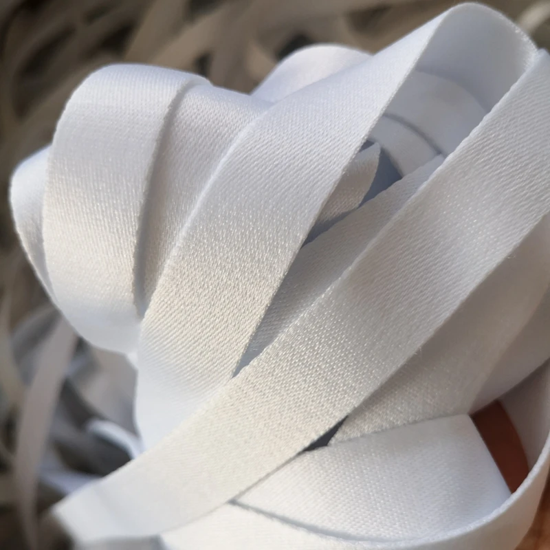Promotional Custom Printable Plain Ribbon Roll White Blank Thick Polyester Strap Webbing For Lanyard
