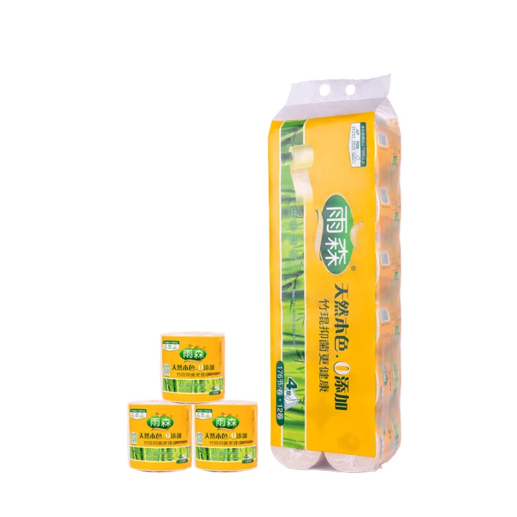 Hot Selling cheap China Bamboo Pulp Toilet Paper Raw Material/Environmental Friendly Bamboo Toilet Paper