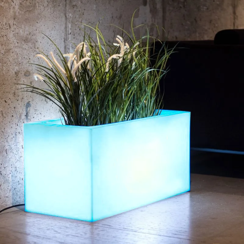Светящийся светящийся водонепроницаемый цветной светодиодный RGB Пластиковый садовый цветочный горшок