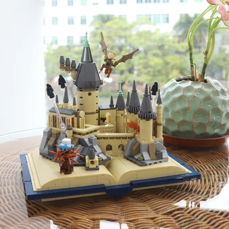 Kids toys educational assembly delicate Creative Magic Castle Book Building Block Taj Mahal buildings building block sets Gifts