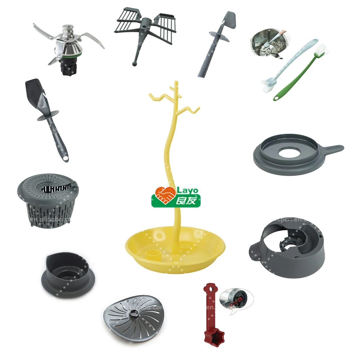 LAYO Food Grade Vorwerk Bimby Thermomix TM31 TM5 TM6 Multi-Steamer Simmering Basket Net Pot Blender Spare Parts Accessories