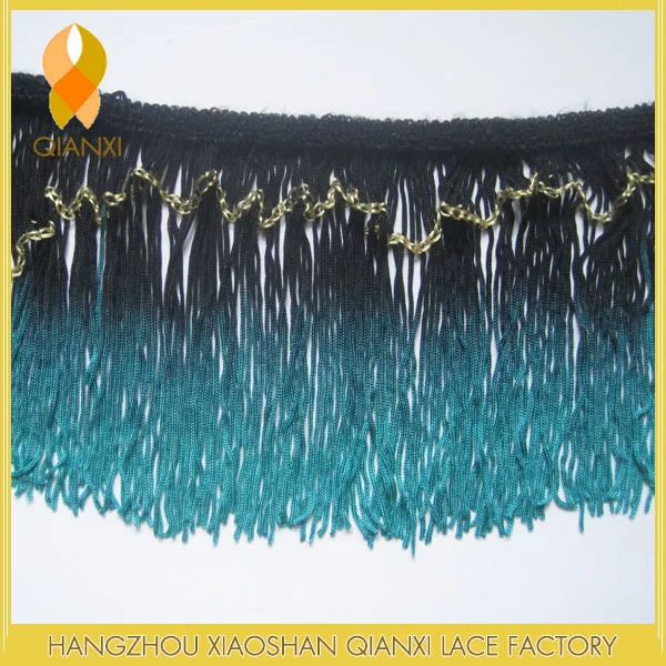 5 INCH RAYON CHAINETTE FRINGE; HIGH QUALITY LAMPSHADE TRIM