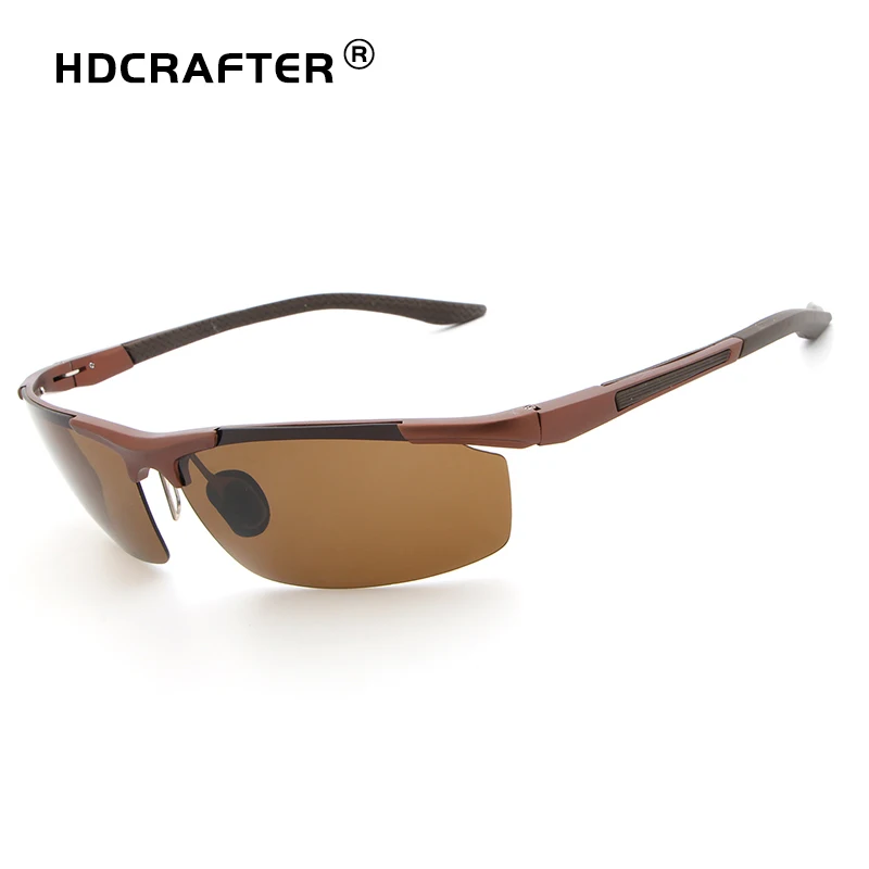  HDCRAFTER поляризованные солнцезащитные очки ночного видения Al-Mg мужские для вождения водительские зеркальные высококачественные uv400 оптовая продажа OEM