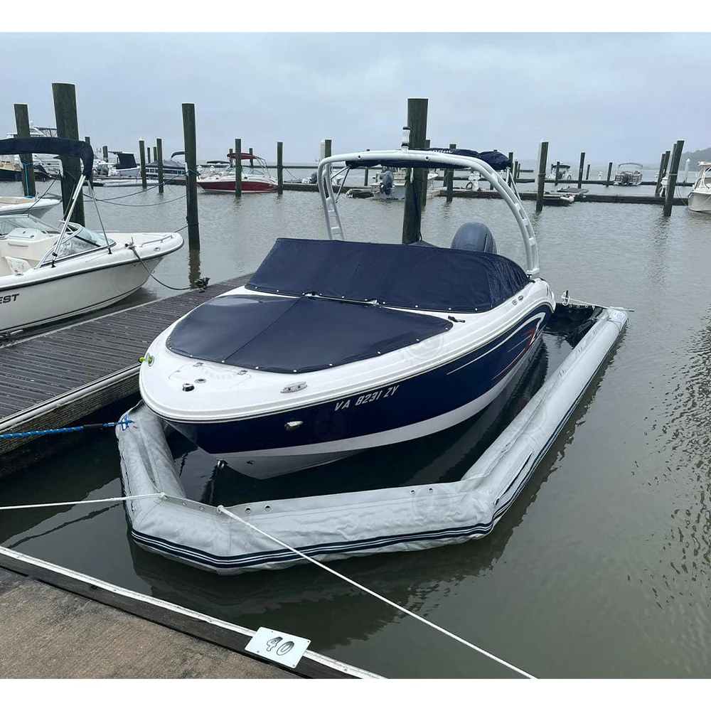 Inflatable jet ski docking for reduced maintenance Boat dock systems reducing hull damage risks
