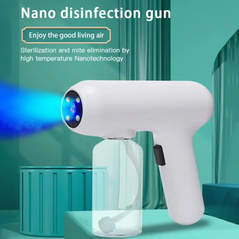 Nano Spray Gun Fogger Machine Portable Cordless Steam Atomizing Sprayer Gun for Disinfecting