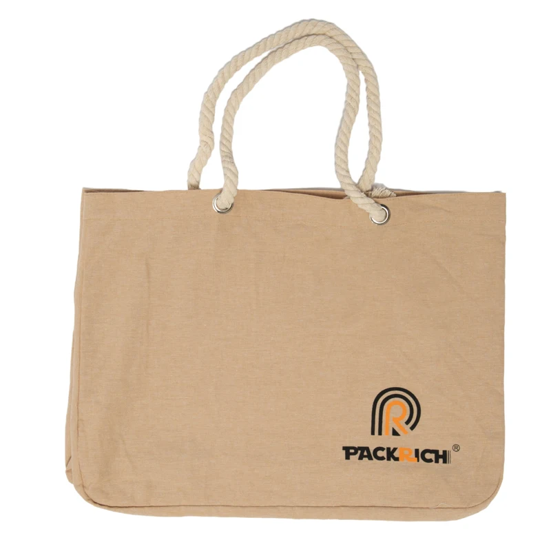 Print Logo 2024 Customized Reusable Tote Wholesale Price Eco Yarn-dyed Cotton Shopping Yarn Dyed Non-woven Bag With Logo