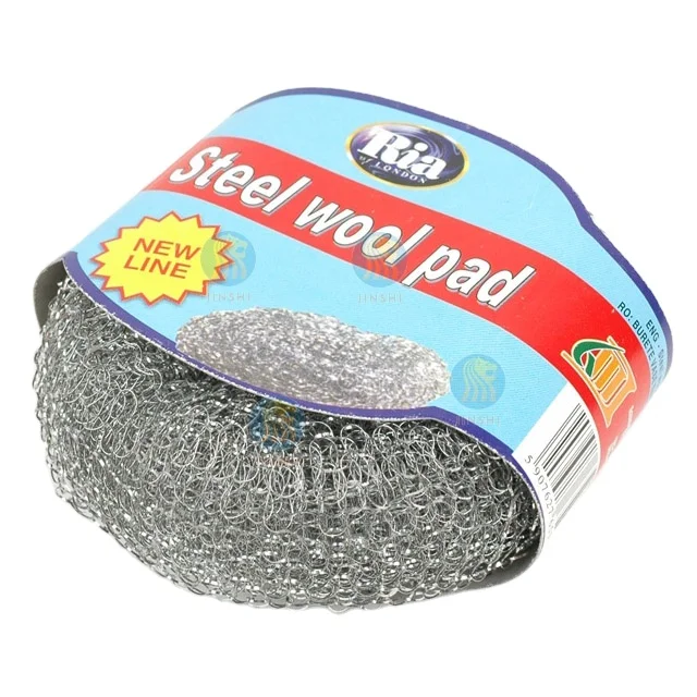 Silver Metal for Kitchen Cleaning Galvanized Steel Wire Ball Galvanized Wire Mesh Metal Silver Scourer Sponges Scrubbers Ball