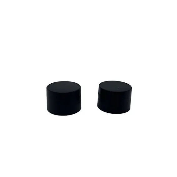 Plastic 24/410 matte black screw cap with orifice reducer for skin toner