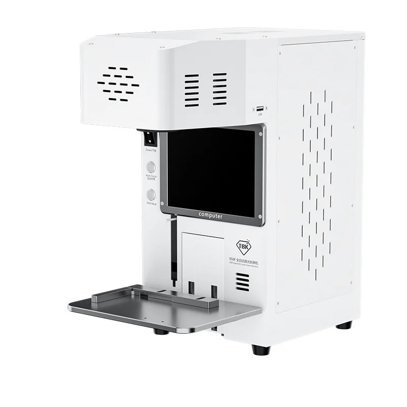 2022 Newest Mini Automatic 20W TBK 958F Laser Machine For IPhone 8 X 12 13 Pro Max Repair Broken Laser Iphone Back Glass Removal