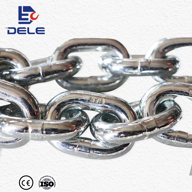 Heavy duty chain calibrated Load chain Iron Chain  6.3mm*19mm galvanize G80
