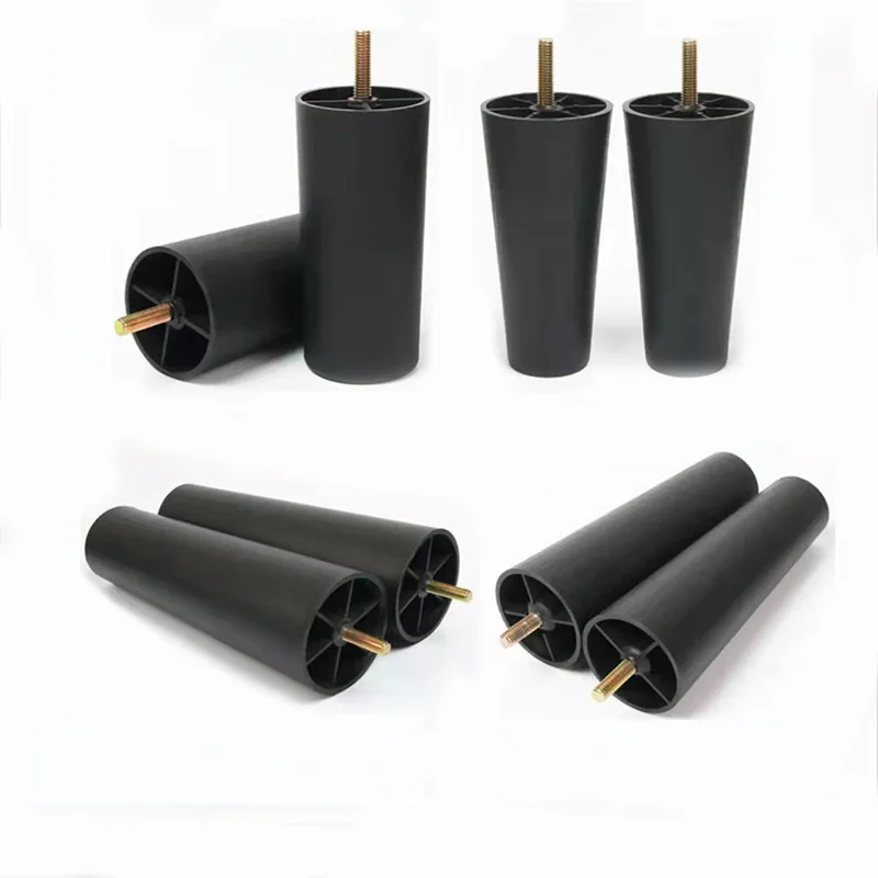 Leg Custom Furniture accessories 100/120/140/150/160mm Height Round Sofa Plastic Leg  Furniture Plastic Feet
