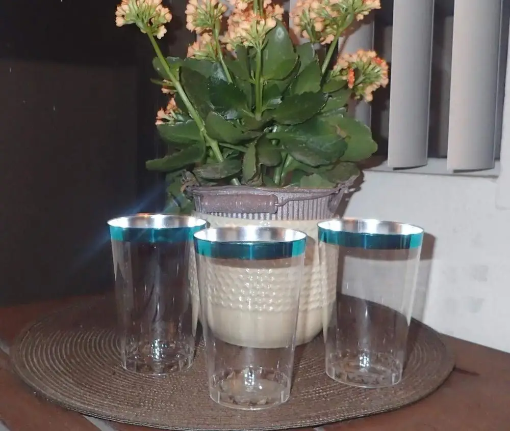 Food Grade 12 ounce Teal Green Plastic Cups