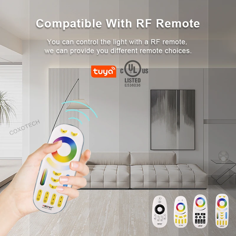 COXO UL аутентификация rgb светодиодный контроллер света CE Rohs music zigbee wifi tuya
