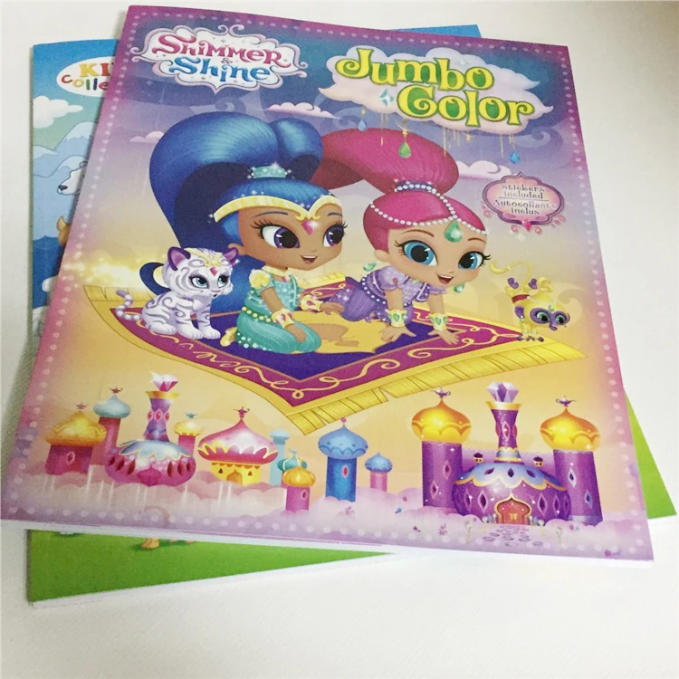 Top Fashion mini children magic water painting book coloring book for children with stickers