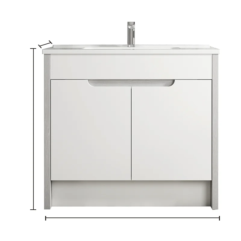 
Millen New Design White Bathroom Vanity Solid Wood Cabinet 