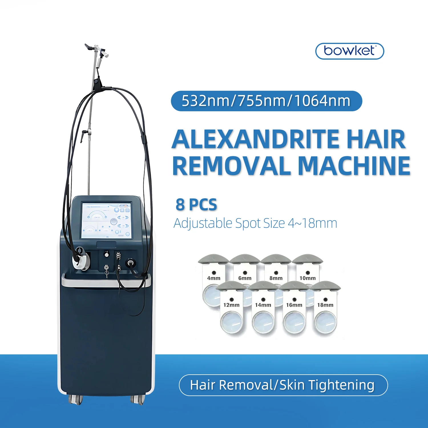 Bowket 2024 1064 ND yag laser  hair removal machine women