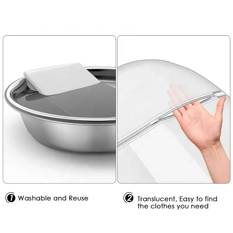 Clear Biodegradable Moth Proof Garment Bags, Hanging Cloth Covers,Breathable Waterproof Dress Garment Bag Dust Covers For Closet