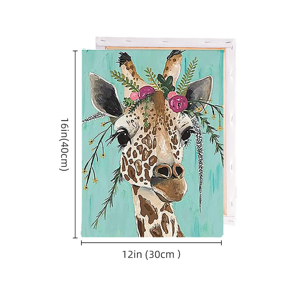 Canvas Art Painting Deer Head Oil Paint Art Wall Paintings Canvas Art Decor