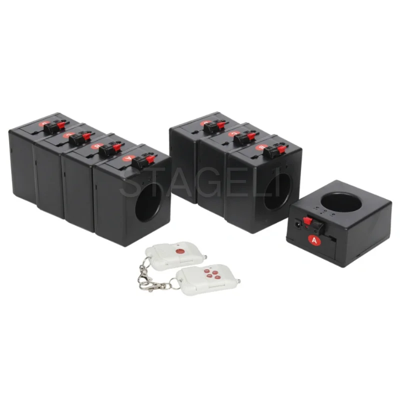 4pcs Handheld Receiver Cold Fountain Stage Firing System for Indoor Christmas Fireworks Events