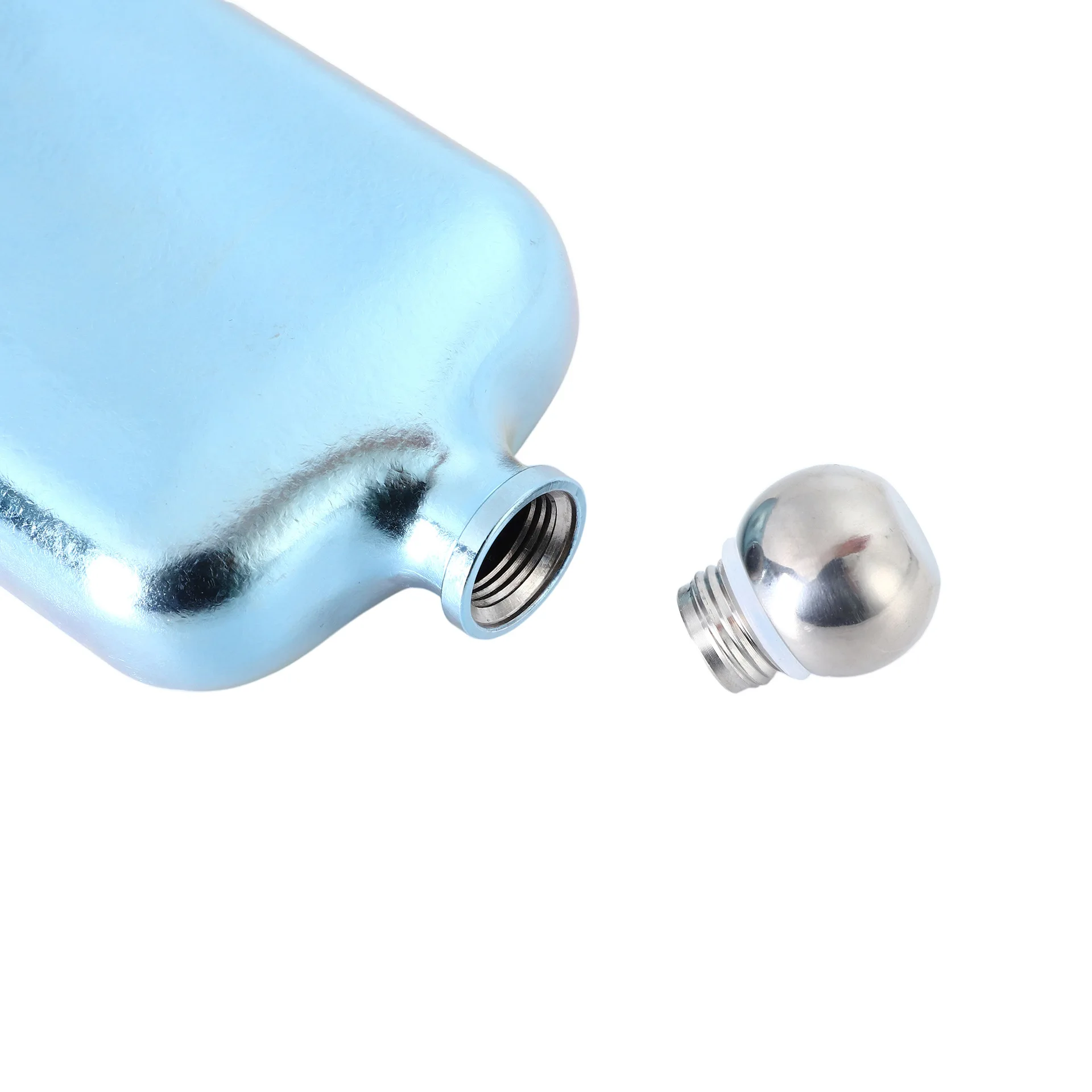 Custom 7oz Alcohol Flask Male Whisky Wine Pot Bottle Portable Pocket Box Set Outdoor Pure Titanium Flasks