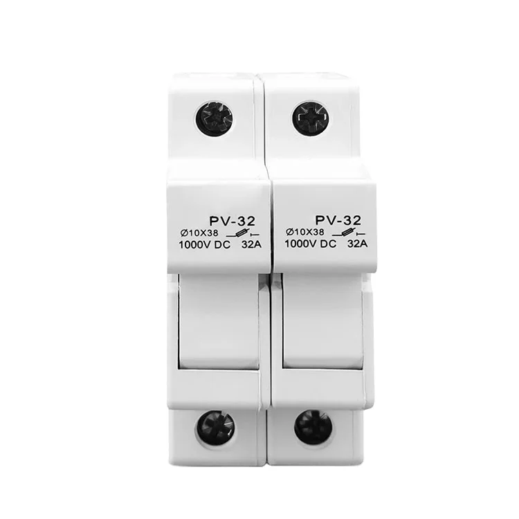 Заводская цена патрон предохранителя постоянного тока 1000 в 1500 В 10*38 мм 2 полюса 32 А солнечной энергии с керамическим термоплавким
