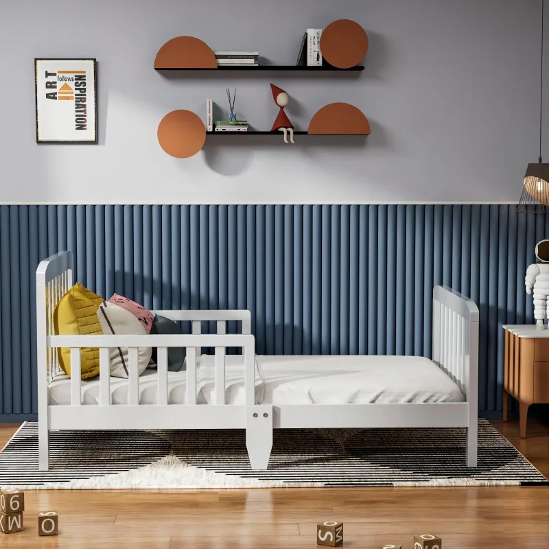 New Type Baby Wooden Crib Kids Solid Wooden Single Bed